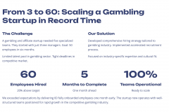 Successful Team Formation for a Gambling and Affiliate Startup